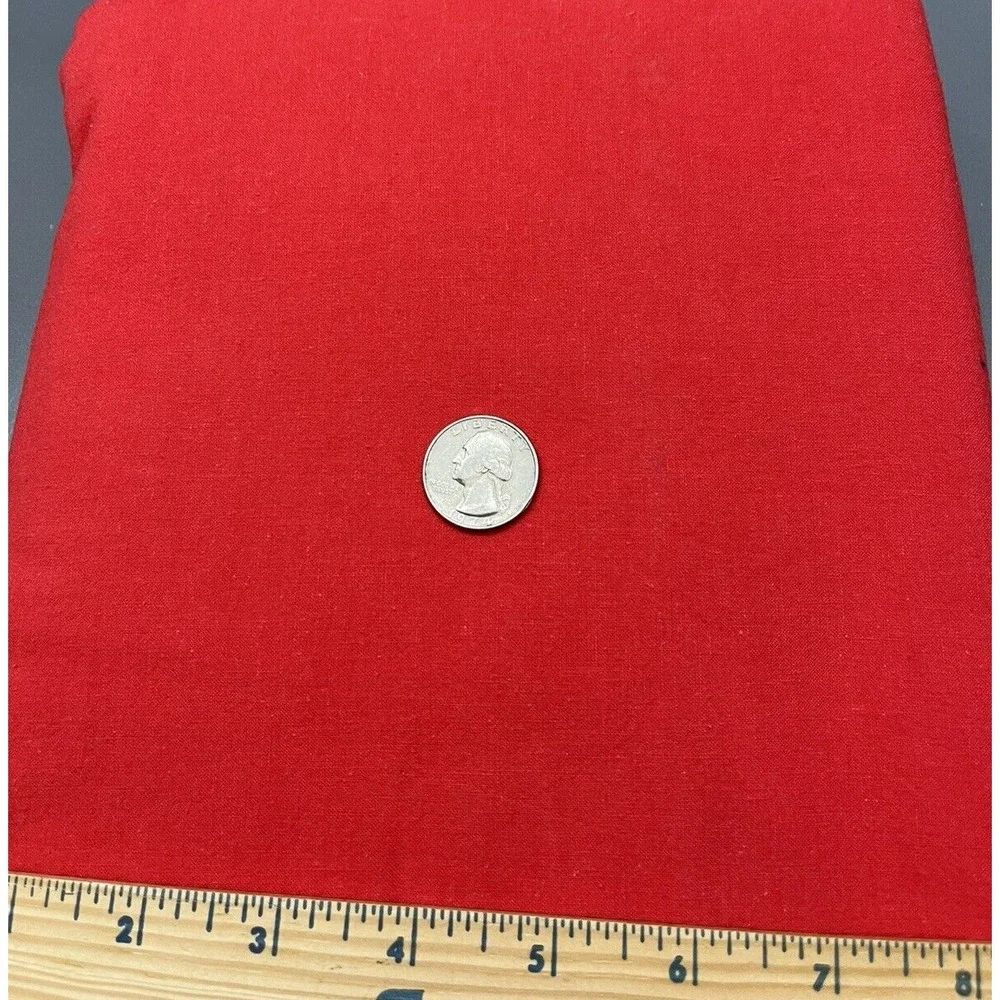Quilt Craft Fabric 100% Cotton Material Bright Red‎ Solid Color DIY Project Sew